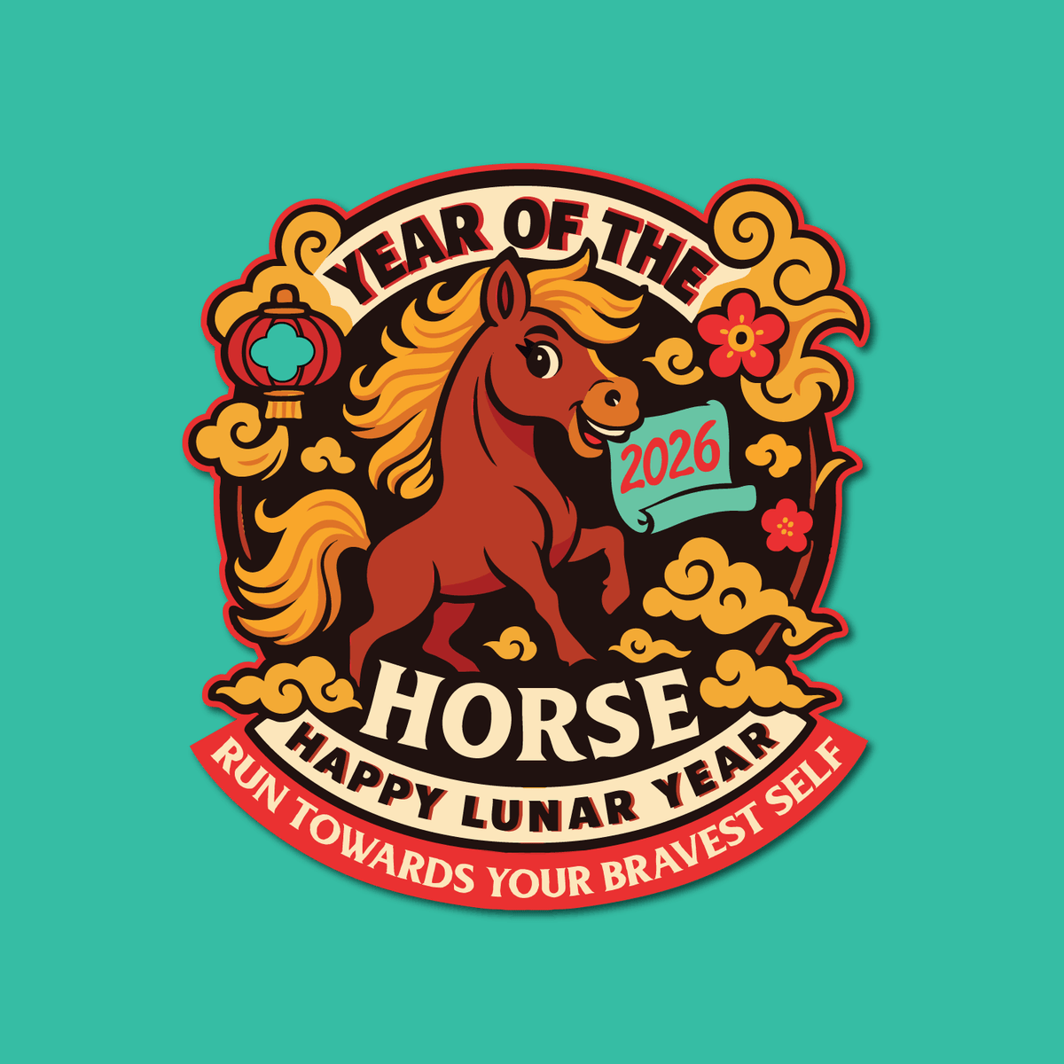 ジャスパー干支トレイ2026馬Year of the Horse 2026-year-of-the-