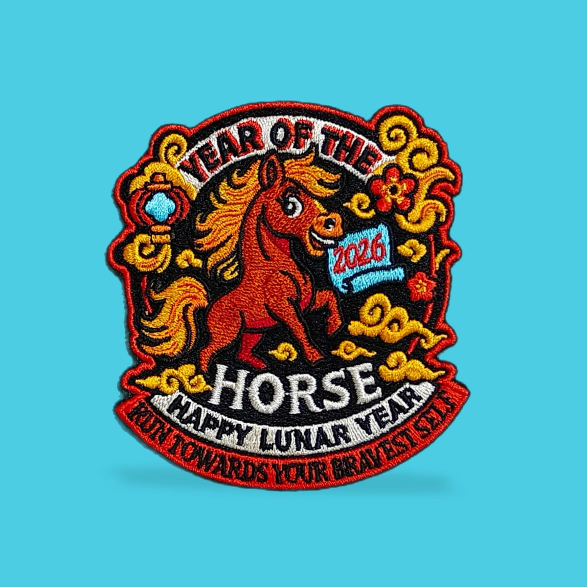 Year of the Horse 2026 – Run Toward Your Bravest Self Patch – Mad