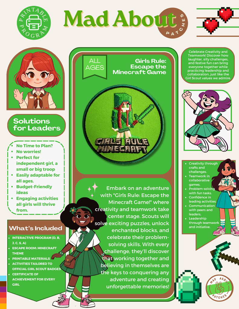 Girls Rule: Escape the Minecraft Game Program