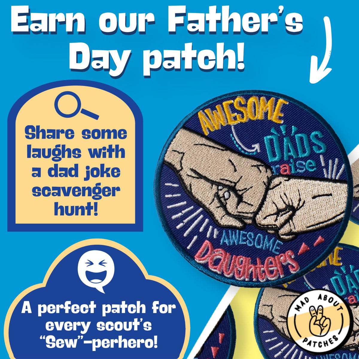 Awesome Dads Raise Awesome Daughters Patch – Mad About Patches