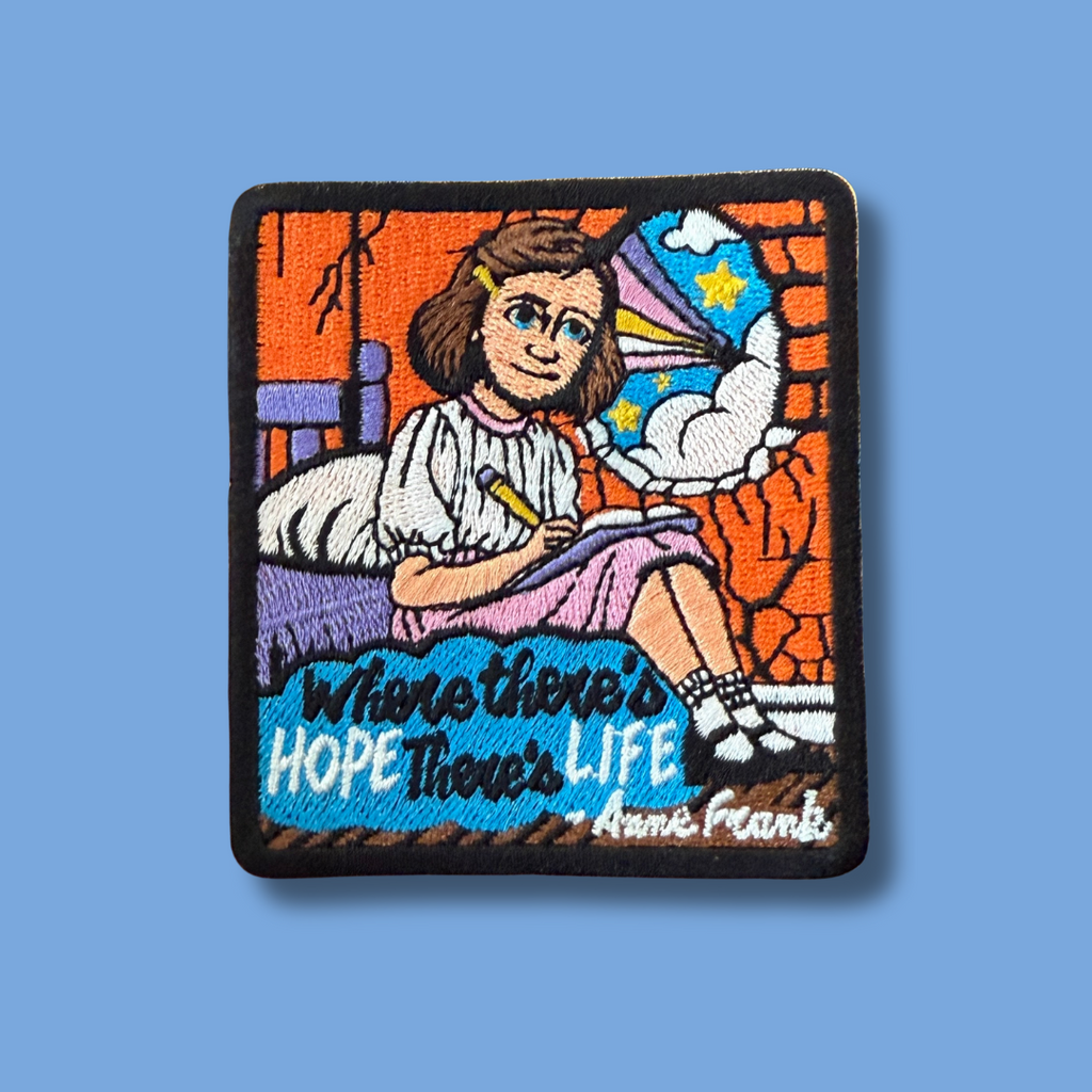 Where there's HOPE there's Life, ANNE FRANK patch