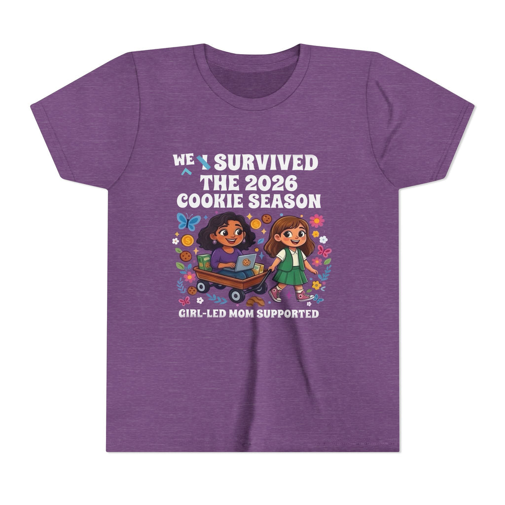 We Survived the 2026 Cookie Season Shirt – Girl-Led Mom-Supported Youth Tee