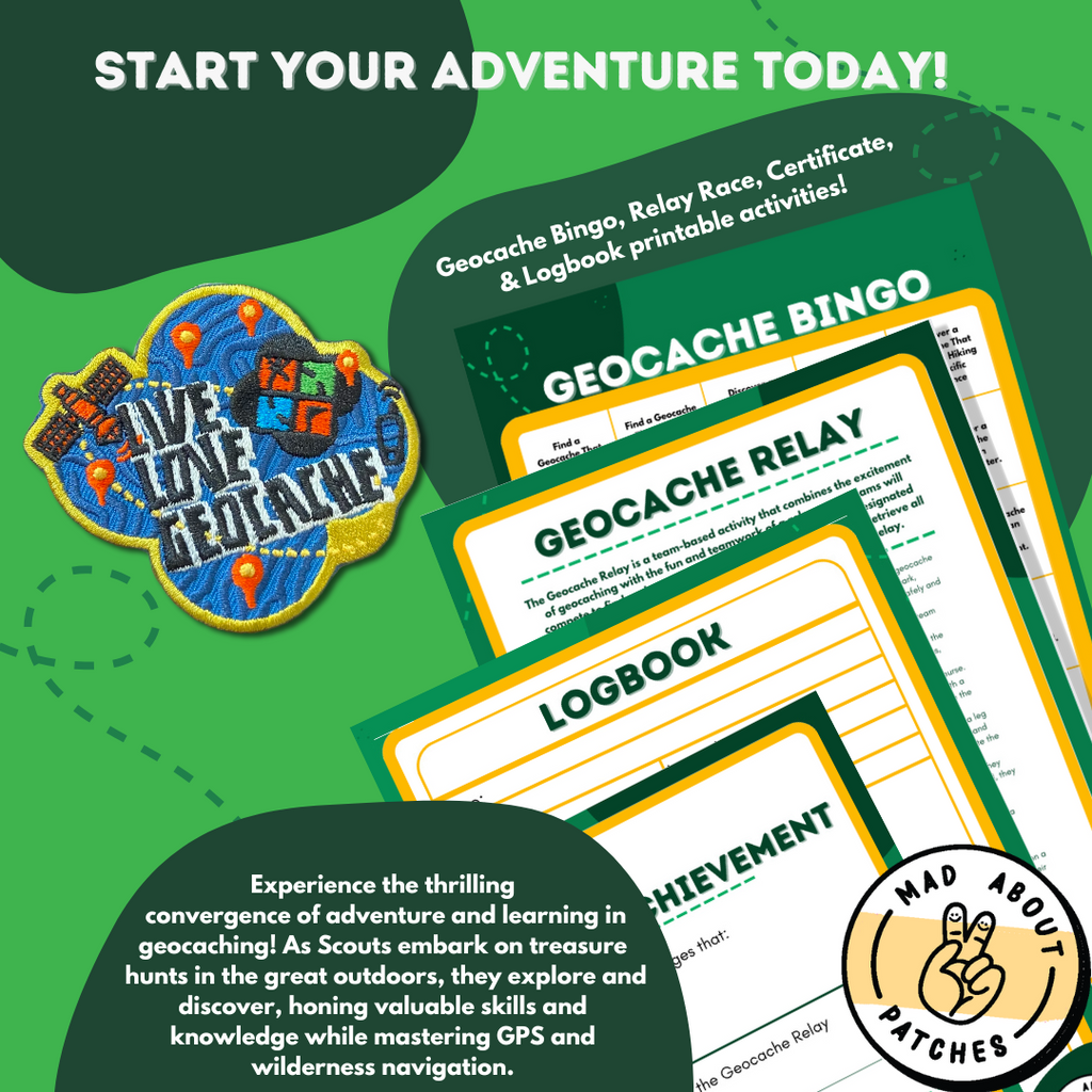 Geocache Experience Packet – Mad About Patches