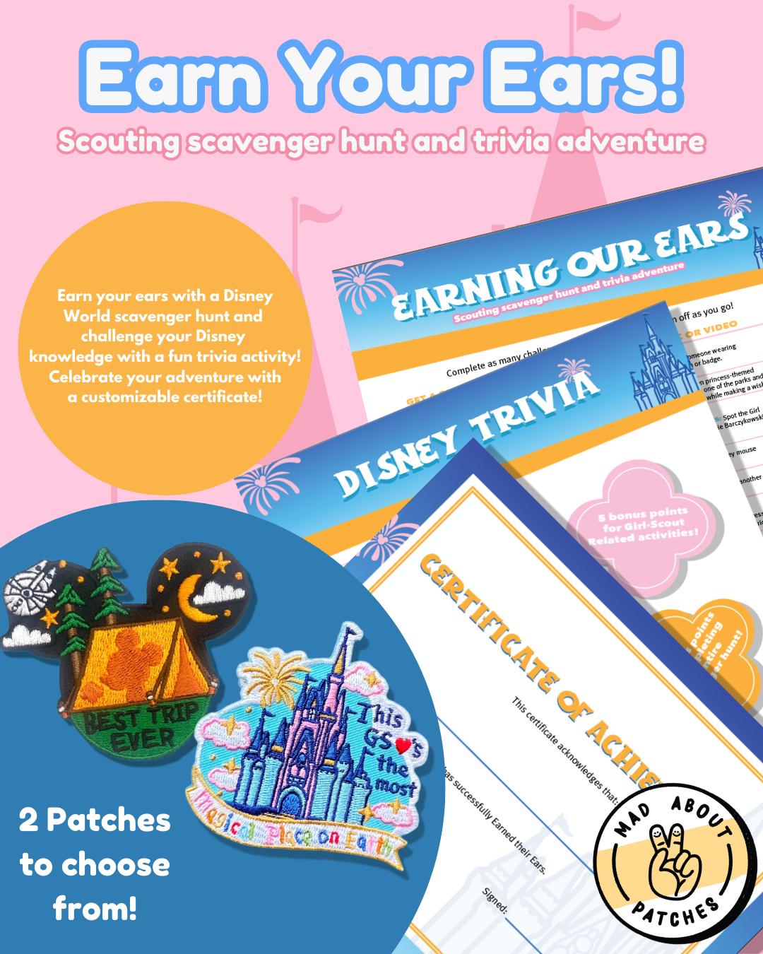 Earn Your Ears- Scout scavenger hunt and trivia adventure printable – Mad About Patches earn-your-ears-scout-scavenger-hunt-and-trivia-adventure-printable-mad-about-patches