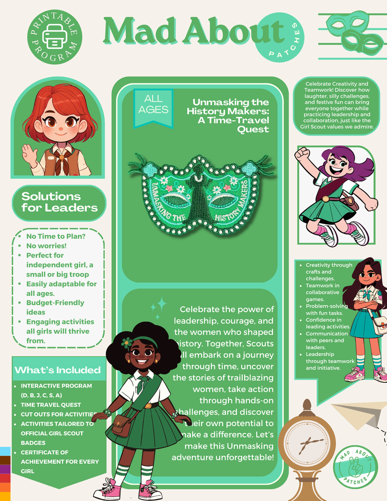 Unmasking the History Makers: A Time-Travel Quest Activity Sheet