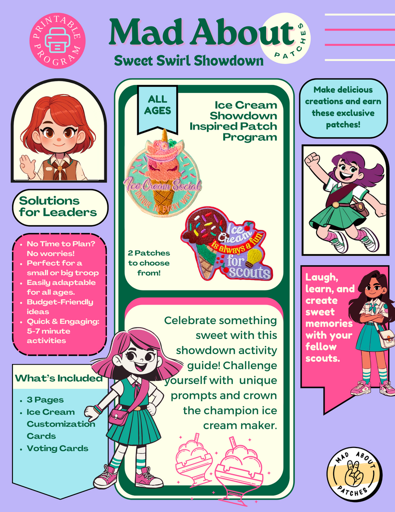 SWEET SWIRL SHOWDOWN - SELF PRINTABLE CHALLENGE