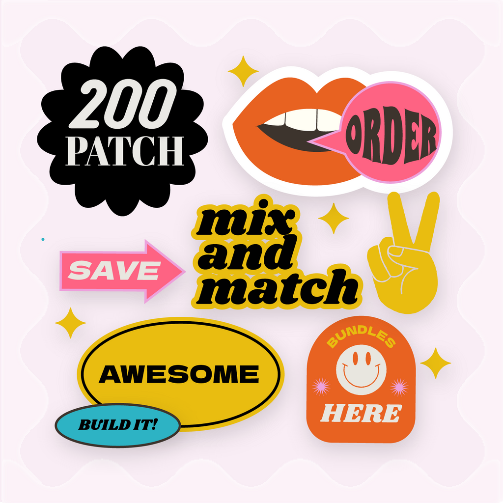 SAVE $280.00 ON 200 Patch Mix and Match Bundle
