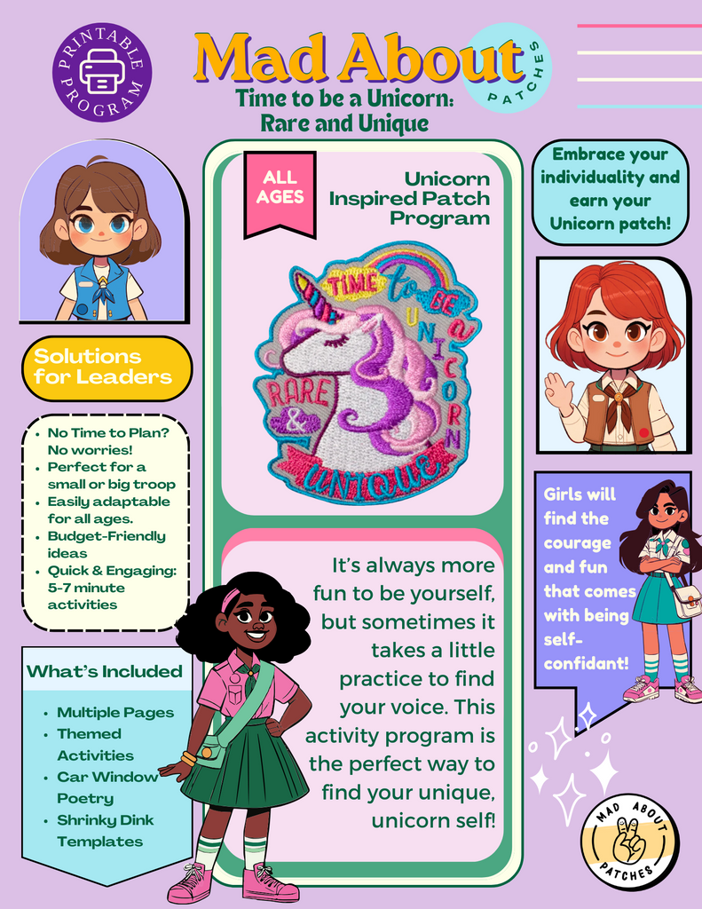 Time To Be a Unicorn Rare & Unique Activity Sheet