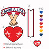 Save a Life: Interactive CPR Patch Set — 11-Piece Collection