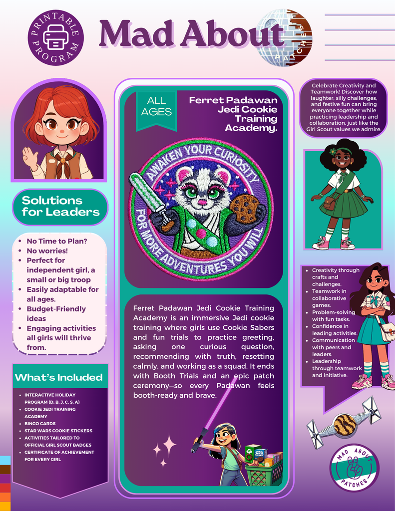 Ferret Padawan Jedi Cookie Training Academy.