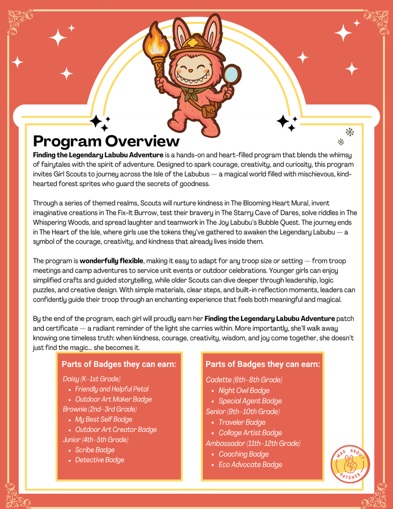 Labubu Math Finding the Legendary Labubu Adventure Program – Mad About Patches