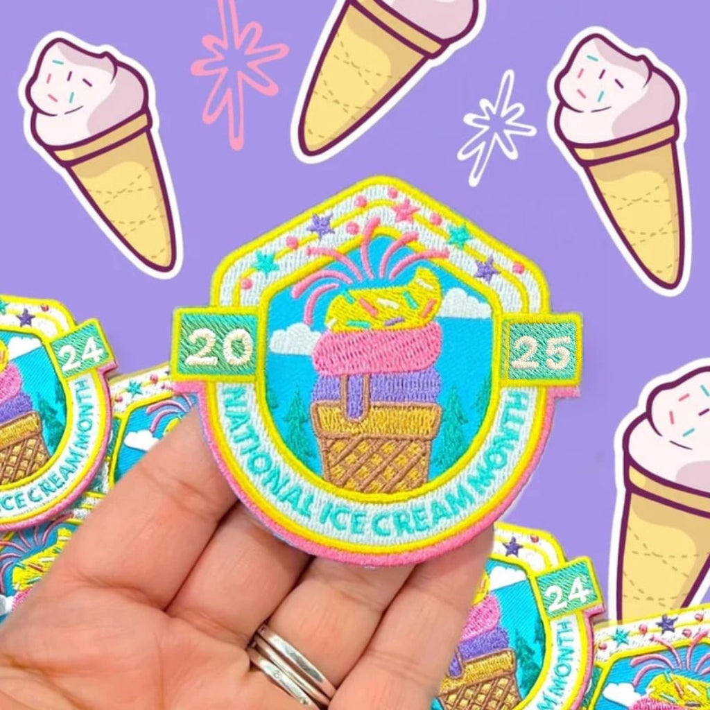 National Ice Cream Month 2025 Custom Patch