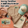 Savvy Thrift Society. Smart Girl With Priceless Skills