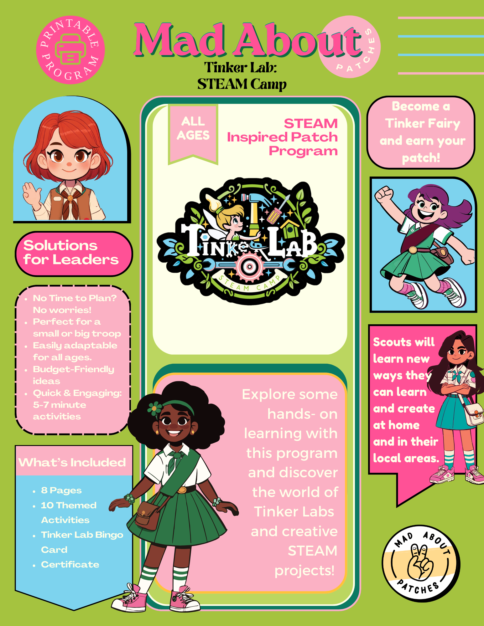 Tinker Lab Dd Tinker Lab Steam Camp Program – Mad About Patches