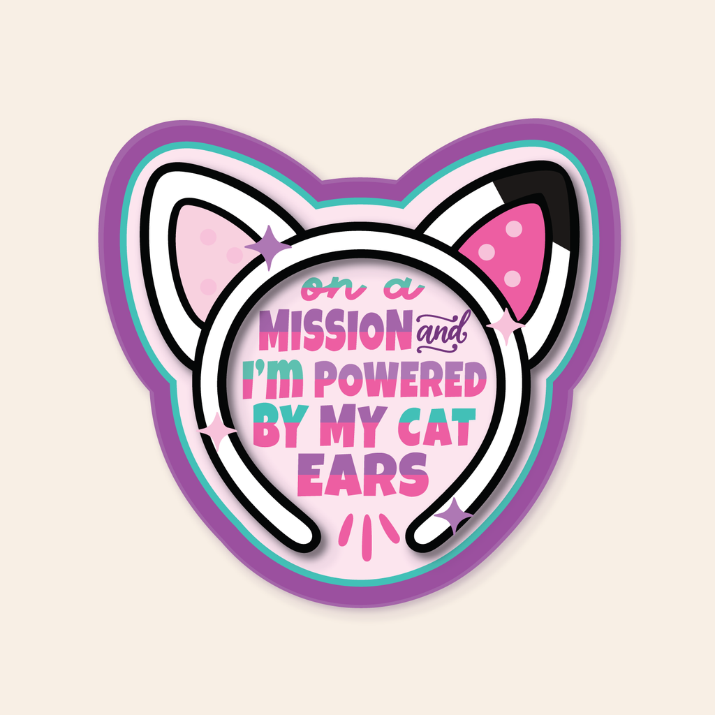Gabby's Dollhouse Inspired Patch, On a Mission and I'm Powered by My Cat Ears