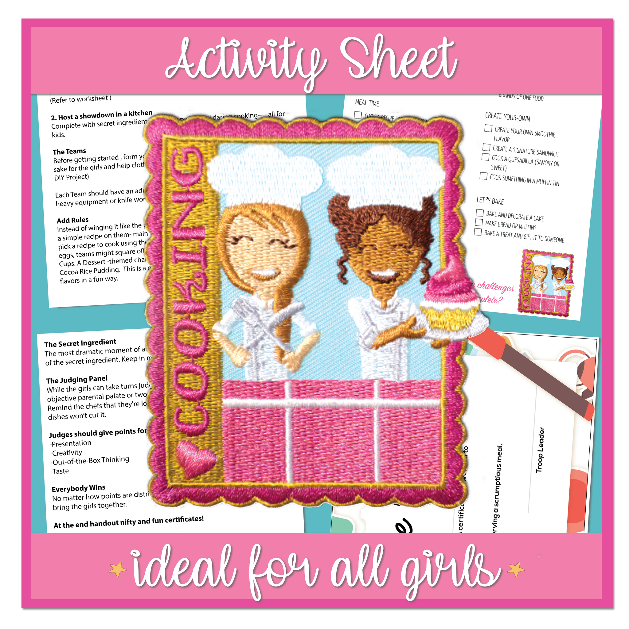 Love Cooking Activity Sheet – Mad About Patches