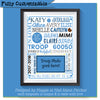 Personalized GS Word Art Photo Keepsake