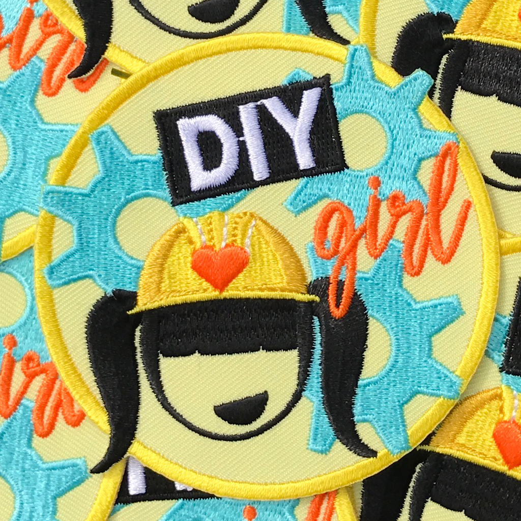 Machine Girl Patch DIY Girl Patch – Mad About Patches