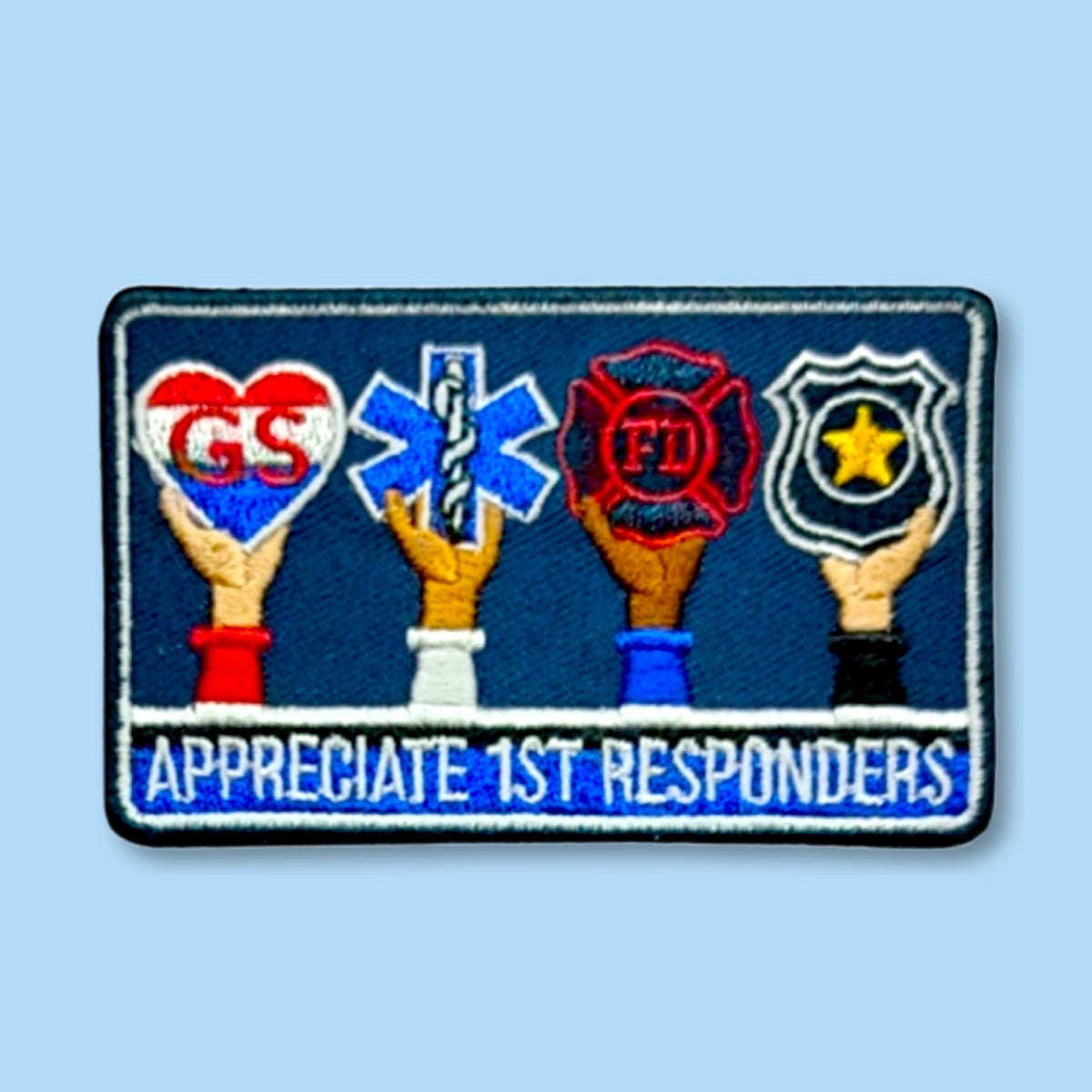 Girls in Scouting Appreciate First Responders – Mad About Patches
