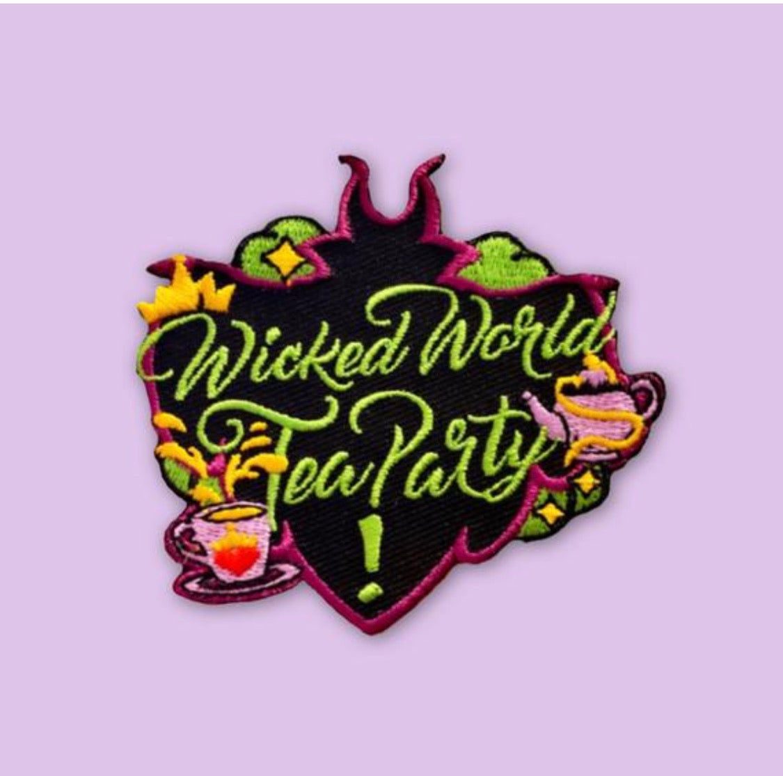 Wicked World Tea Party Patch – Mad About Patches